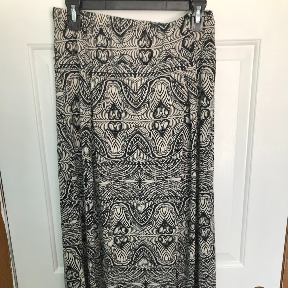 Tan and Black Maxi Skirt